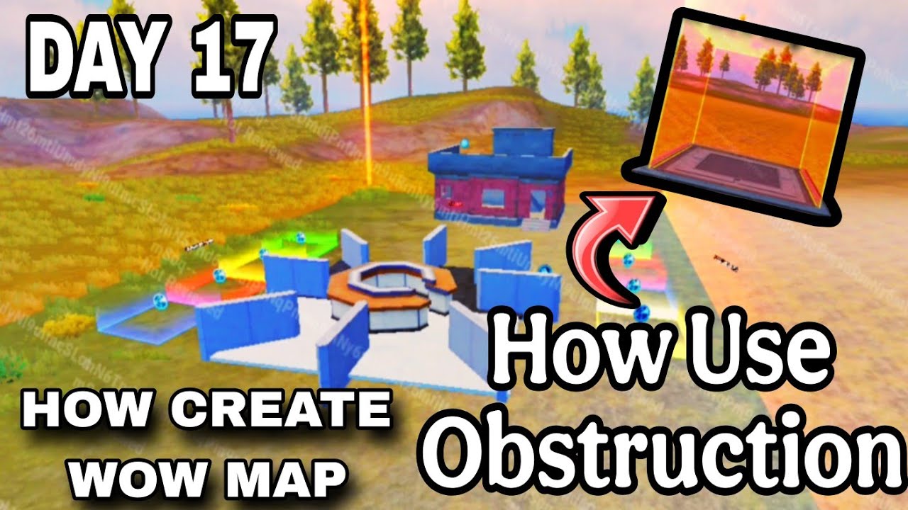 How To Use an Obstruction Device In Wow Map PUBG MOBILE | How To Create ...