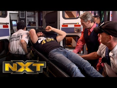 Johnny Gargano is loaded into an ambulance after Finn Bálor’s attack: WWE Exclusive, Oct. 23, 2019