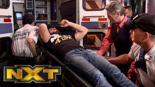 Johnny Gargano is loaded into an ambulance after Finn Bálor’s attack: WWE Exclusive, Oct. 23, 2019