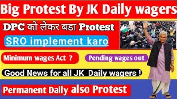 PHE Daily Wagers Big Protest || Demands for Minimum wages act पास करो और Pending wages Release करो |