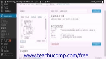 WordPress 4.0 Training Tutorial Custom Menus