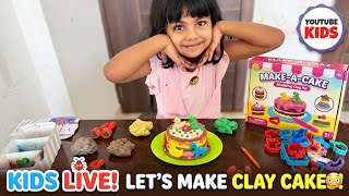 🎨 LIVE: Let’s Make Colorful Clay Cakes! 🎂 Modeling Clay Fun for Kids