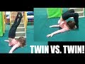 FLEXIBLE ACRO POSE & ACRO GYMNASTICS MOVES CHALLENGE - TWIN VS. TWIN!