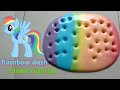 Cara membuat Rainbow dash slime tutorial