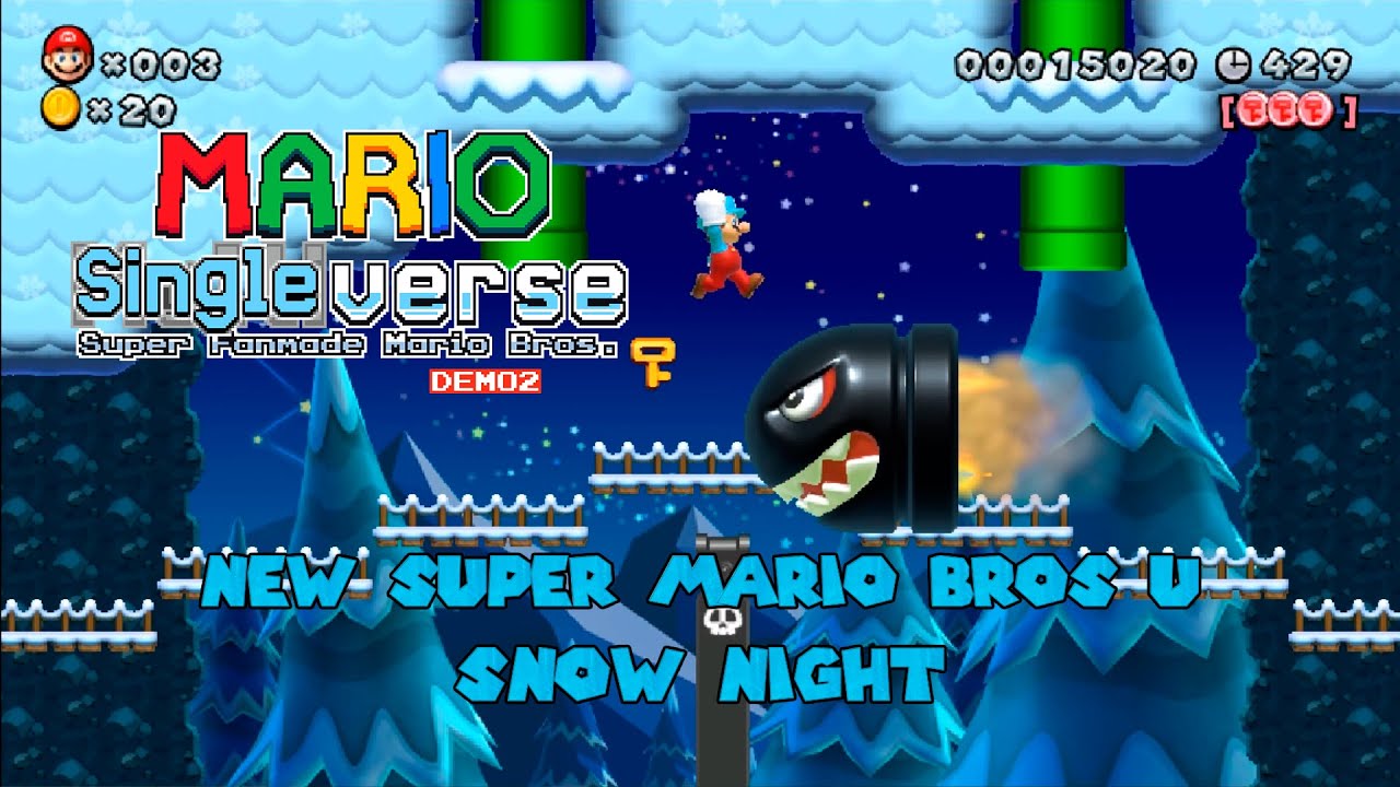 Mario Multiverse | Snow Night | NSMBU | SFMB | DEMO 2