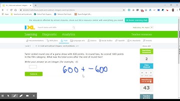 8th Grade IXL Add and Subtract Integer Word Problems XP7