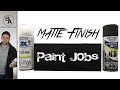 How to get a matte black finish with spray cans