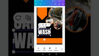 Car Wash poster design / canva tutorial / canva poster design #subscribe #posterkaisebanaye screenshot 5