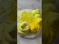 Mixing Yellow 💛 Clay, Glitter, and Foam beads into Slime ASMR #shorts #clayslime #yellowslime