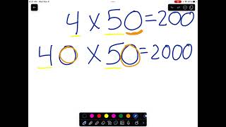 Multiplication with Factors Ending in Zero