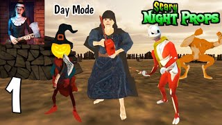 Scary Prop Survival Night Game - Day Mode Full Gameplay Walkthrough HD (Android) | All Levels 1 - 10 screenshot 4