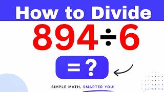 894÷6  Divide 894 by 6 - Long division Method