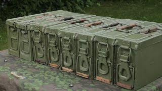 WWII History & Reenacting - German Patronenkasten 34/41 (Removing storage grease)
