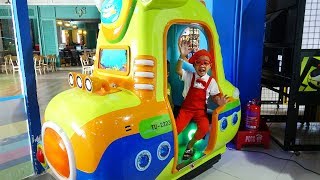 Indoor Playground for kids very big with long slide, snow house and toys - Nursery rhymes songs