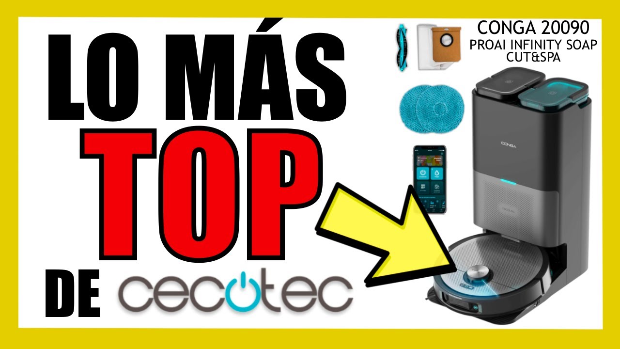 Cecotec Set van 4 dweilen voor Conga 15090/16090/20090, inclusief 4 mopshond, compatibel met de robot Conga en vloerwisser, 15090/16090/20090, accessoires