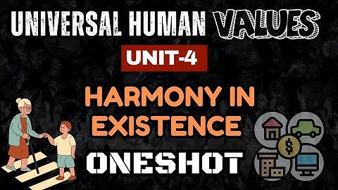 Unit 4 Harmony in Existence | Universal Human Values Notes + Explanation