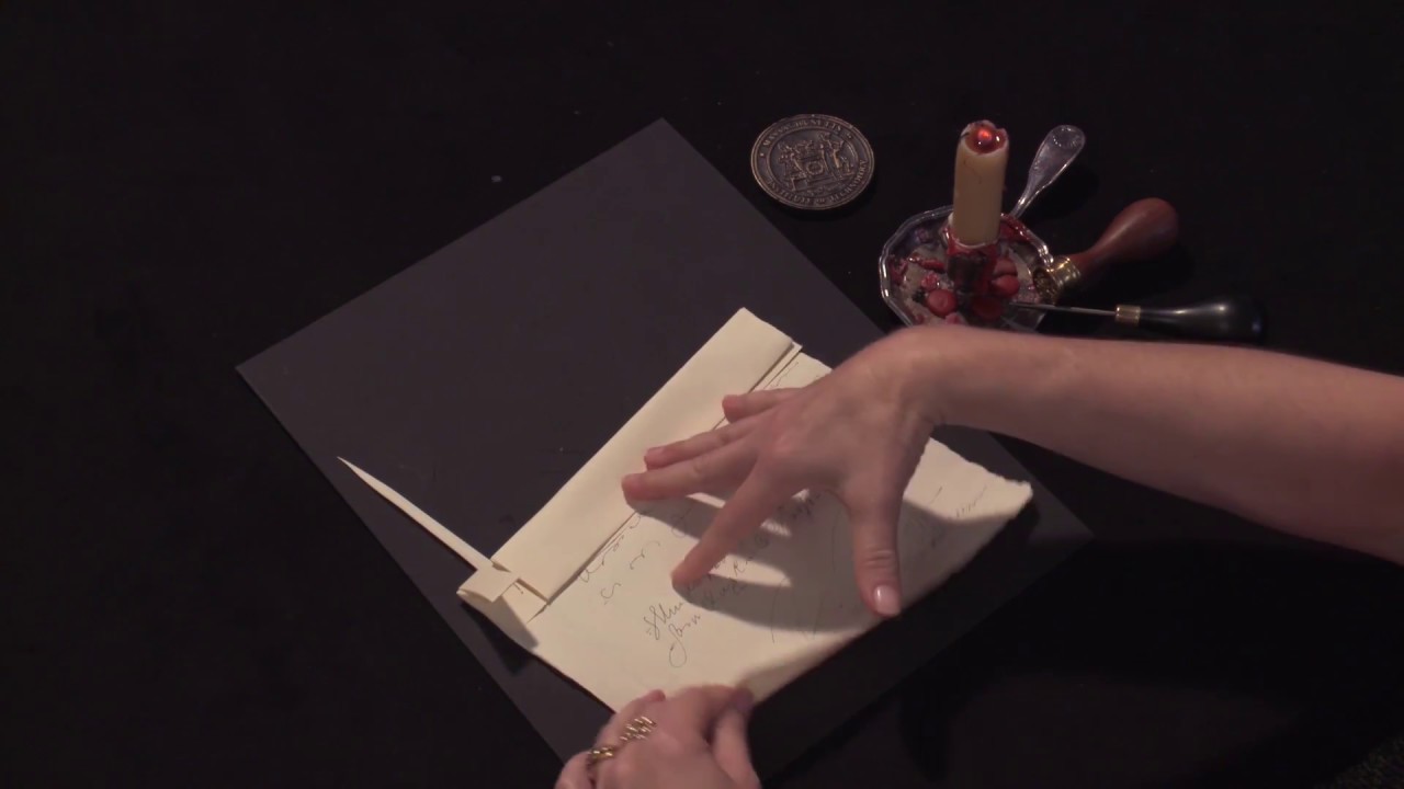 Letterlocking A spirallocked letter from a lady to Sir Francis