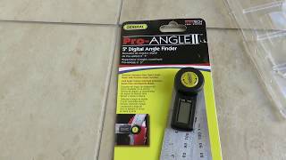 Unboxing Review:General Pro-Angle II 5 Digital Angle Finder Ruler Demo