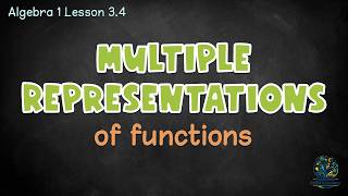 Struggling with graphs, mappings, tables & function equations  Multiple Representations of Function