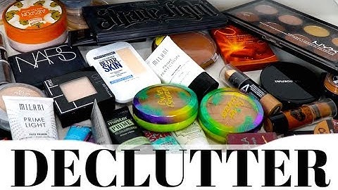 DECLUTTER MY BRONZERS, PRIMERS, POWDERS