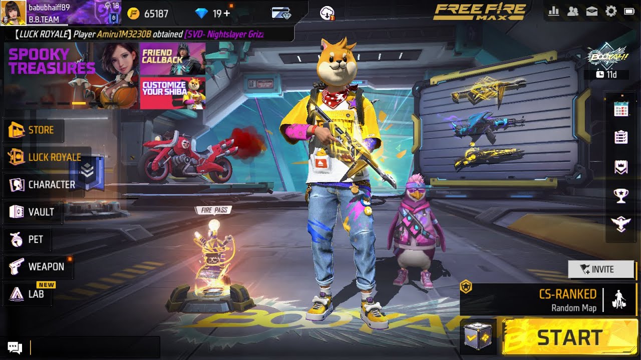 FREE FIRE LIVE STRAME BABU BHAI FF | FREE REDEEM CODE GIVWAY BABU BHAI ...