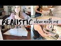 REALISTIC ALL DAY CLEAN WITH ME | DITL OF A MOM OF 4