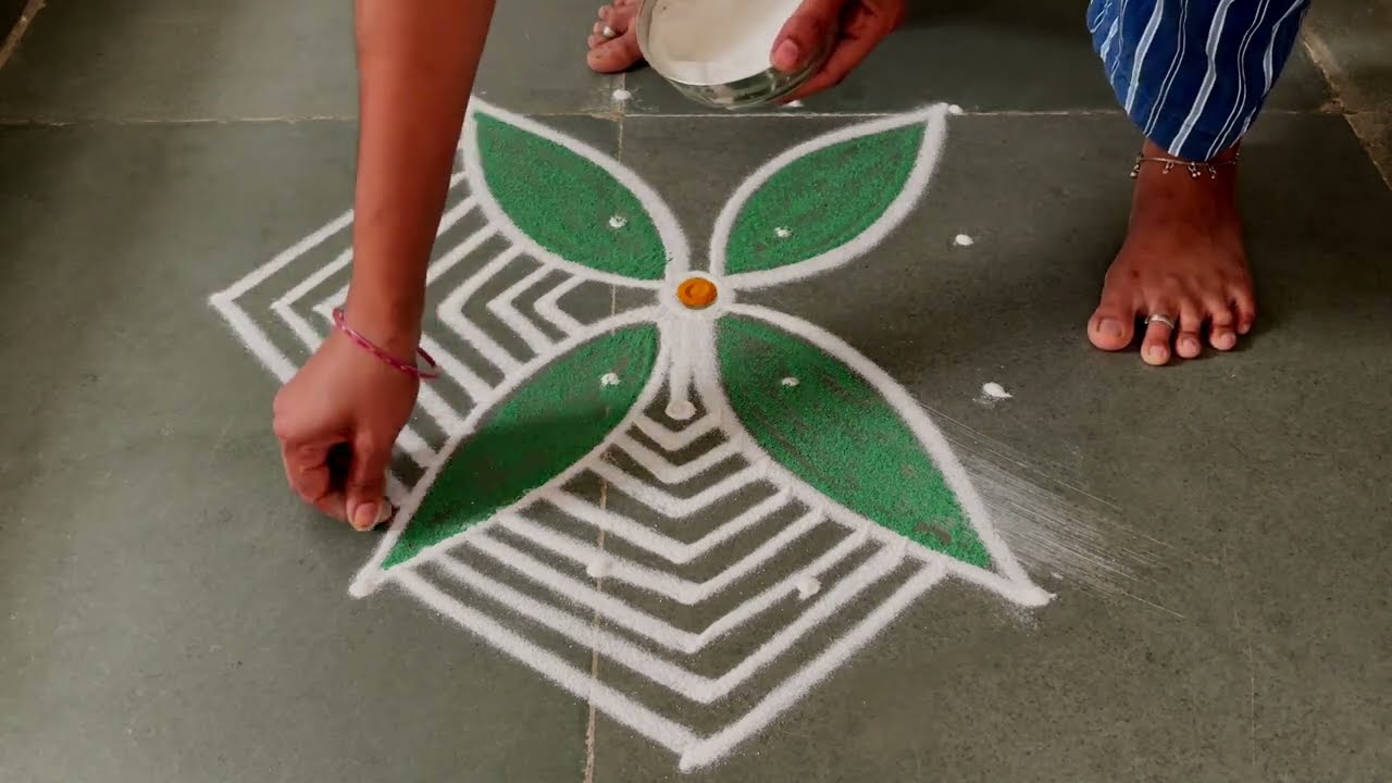 Easy padikolam designs| Simple muggulu designs| easy rangoli designs| Beginners kolam