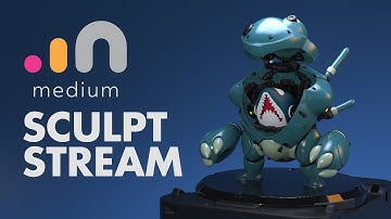 Sculpting Mechas in VR with Adobe Medium - [Full Stream]