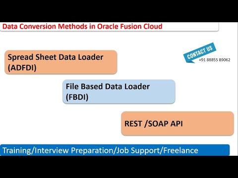 Oracle Fusion Finance/HCM/SCM Training &Placement R13 (Types of Data Conversions in Oracle Cloud)
