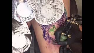 Timelapse Of Tattoo Portrait Of Inkmastersryan Ashley Malarkey By Tricia Atkinson Of Figure 8 Ink