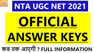 Ugc Net official Answer keys update