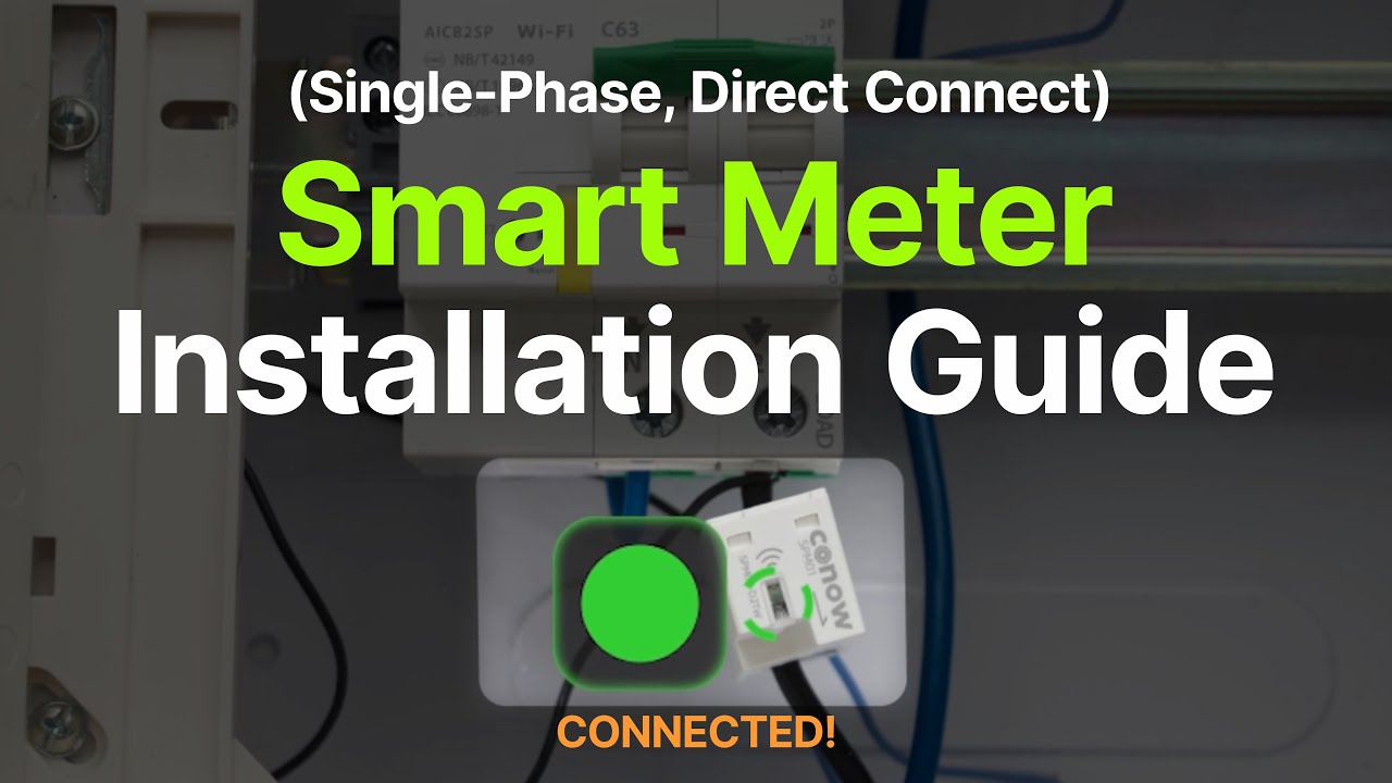 🔧Conow CBE2000 Pro: Smart Meter Installation Guide (Single-Phase, Direct Connect)