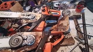 stihl ms250 заводская проблема натяжения цепи решена! калибр нового образца?