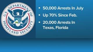 ICE arrests hit record high in July, AP data shows