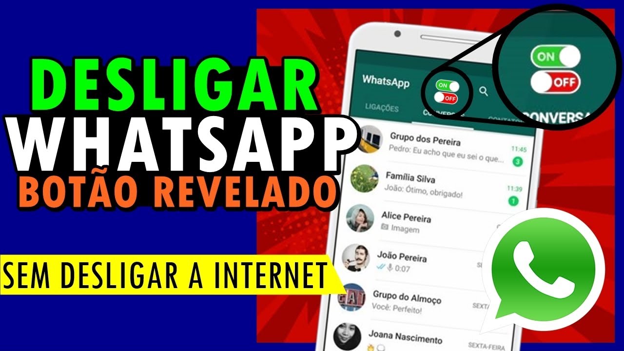 Como DESLIGAR o WHATSAPP sem DESCONECTAR a INTERNET do CELULAR? - YouTube
