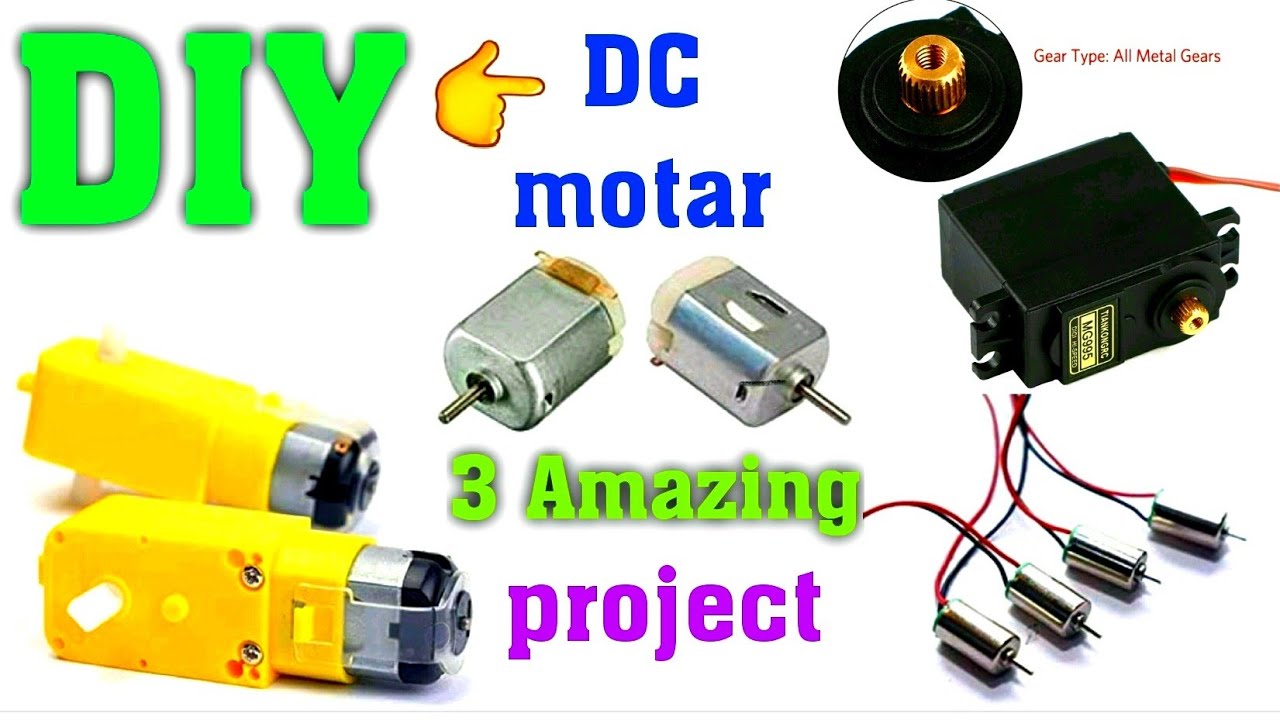 diy top 3 simple amazing DC motor ideas #diy #rc #robot #dcmotor - YouTube