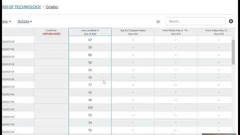 How to use Canvas Gradebook to set Missing Assignments to a Certain Score