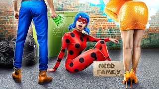 How to Become Miraculous Ladybug in Real Life! Ladybug Was Adopted by a Billionaire Family!