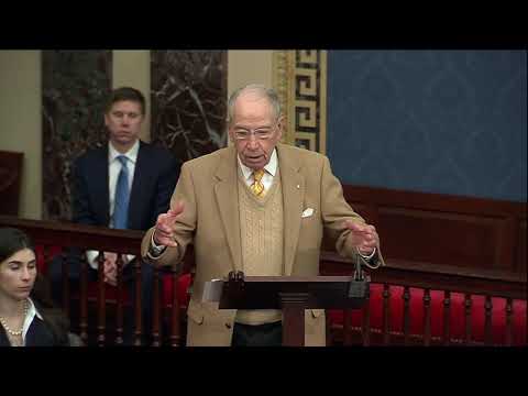 Grassley Objects to Sen. Murphy's Anti-Second Amendment Act