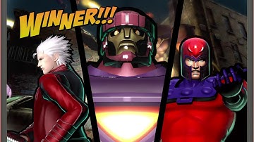 ULTIMATE MARVEL VS. CAPCOM 3 Magneto/Sentinel/Vergil Playthrough