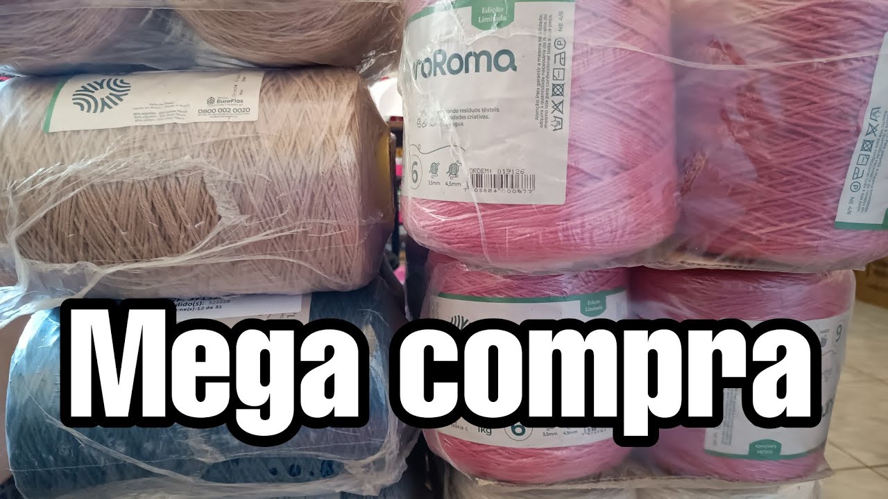 🙏 Mega compra de barbante + de 134kg/ Primeira vez comprando dessa fábrica