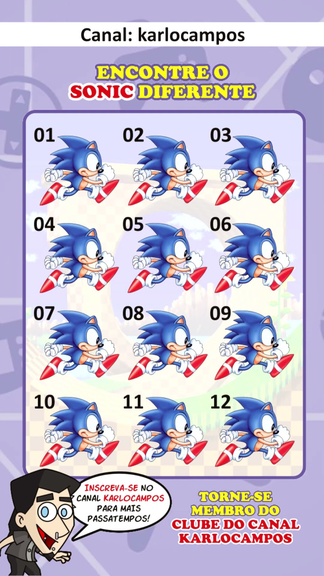 #Shorts Passatempos - SONIC