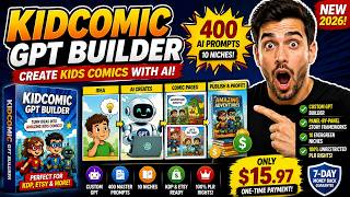 KidComic GPT Builder Review 2026 – 400 AI Comic Prompts + Full PLR Rights