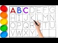 Paint Alphabets A to Z | Fun ABC Learning with Colors for Kids &amp; Toddlers #abcd #aforapple 