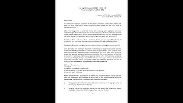 IGNOU BEGE 142 July 2024 to January 2025 session assignment