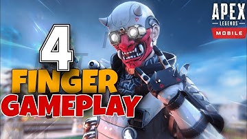 APEX LEGENDS MOBILE- 4 FINGER GAMEPLAY | APEX MOBILE OCTANE PRO GAMEPLAY | 60 FPS| APEX LEGENDS GYRO