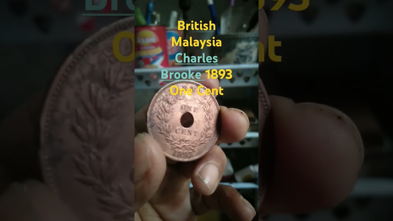 Malaysia coins rajah SARAWAK 1893 ONE CENT CHARLES BROOKE 
