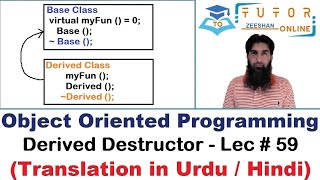 Derived Destructor in C++ | Property of Abstract Class | OOP (C++) LECTURE – 59 |