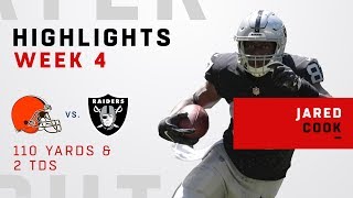 Jared Cook Snags 2 TDs & 110 Yards vs. Cleveland