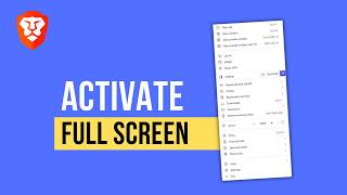How To Activate Full Screen Mode In Brave Browser PC